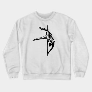 Aerialist Pole Dancer Male Crewneck Sweatshirt